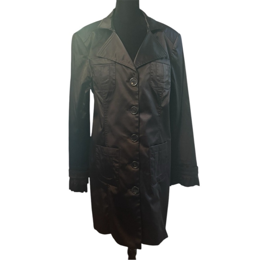 Dalia‎ Collection Black Trench Coat